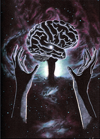 'Cosmic Brain' Giclee print by Jon Lomberg