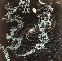 'DNA Embraces the Planets' Giclee print by Jon Lomberg