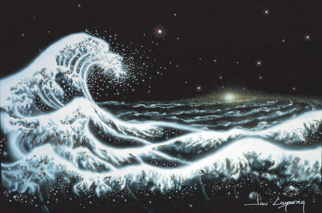 'Galactic Wave' Giclee print by Jon Lomberg