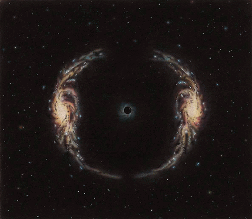 'Gravitational Lensing No. 2' Giclee print by Jon Lomberg