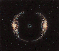 'Gravitational Lensing No. 2' Giclee print by Jon Lomberg